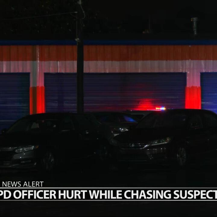 Louisville police officer sustains injury while chasing suspect on Preston Highway